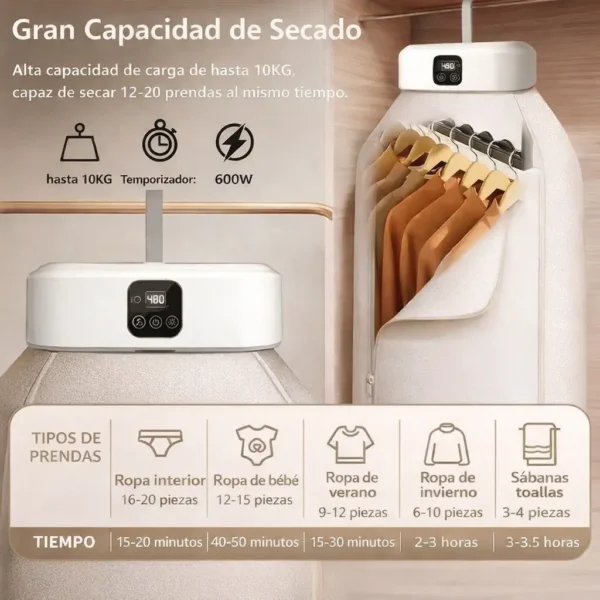 Secadora de ropa portátil