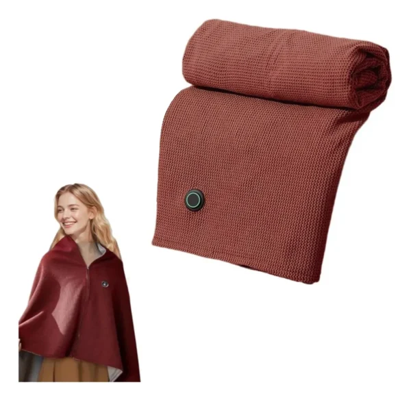 Manta Térmica Eléctrica USB Tipo Poncho – Calor Inteligente